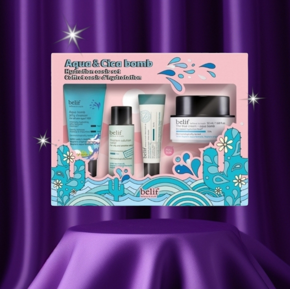 belif Other - belif Aqua + Cica Bomb Hydration Oasis Set NIB!